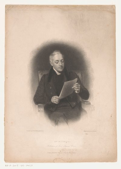 Portret van uitgever John Murray door Edward Finden