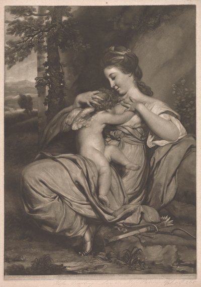 Miss Morris, als Hoop die Cupido Verzorgt door Edward Fisher