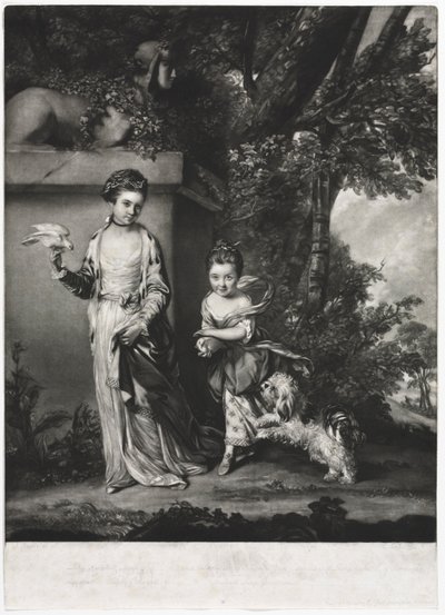De dames Amabel en Mary Jemima Yorke door Edward Fisher