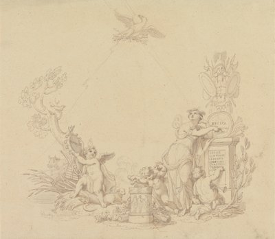 Ontwerpen voor illustraties bij Beethovens werken door Edward Francis Burney