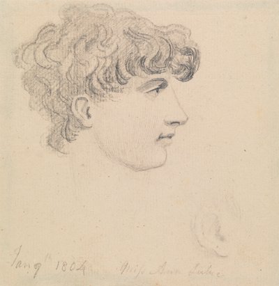 9 januari 1804, Miss Ann Lukie (?) door Edward Francis Burney