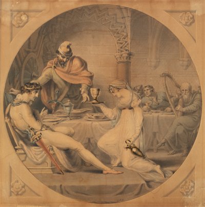 MacBeth: Het banketscène - MacBeth, Act II, Scene IV door Edward Francis Burney