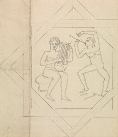 Muzikanten door Edward Francis Burney