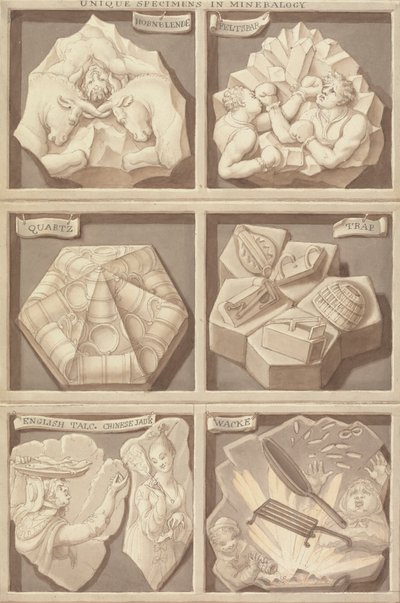 Unieke exemplaren van mineralogie door Edward Francis Burney