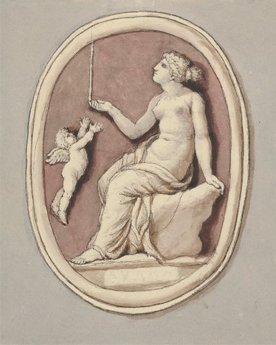 Venus en Cupido door Edward Francis Burney
