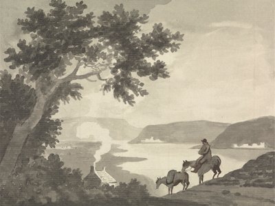 Uitzicht bij Bristol door Edward Francis Burney