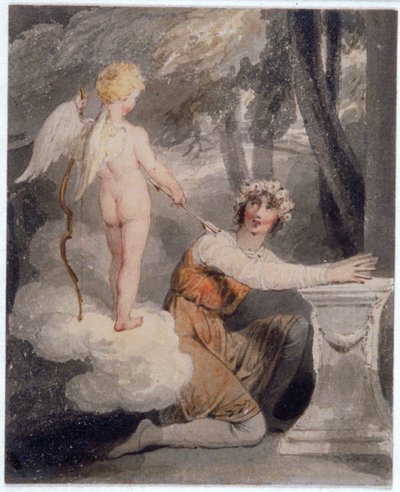 Jeugd gekroond met rozen door Edward Francis Burney