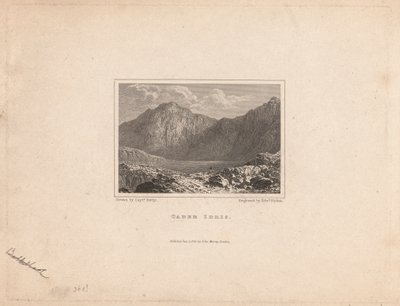 Cader Idris door Edward Francis Finden