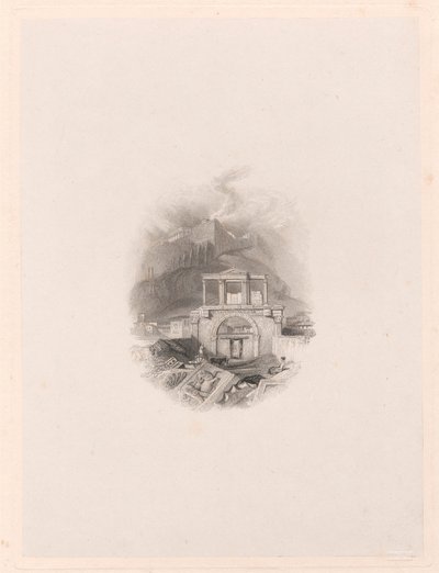 Poort van Theseus, Athene door Edward Francis Finden