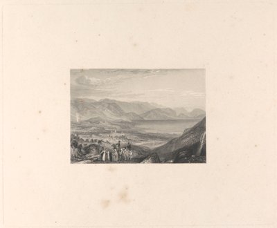 De Dode Zee, Jericho en de Monding van de Jordaan door Edward Francis Finden