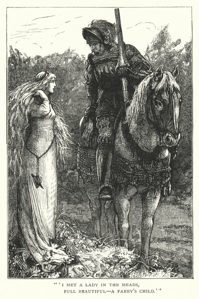 La Belle Dame sans Merci door Edward Frederick (after) Brewtnall