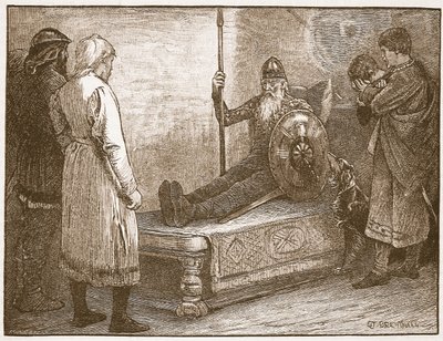 De Dood van Siward, illustratie uit 