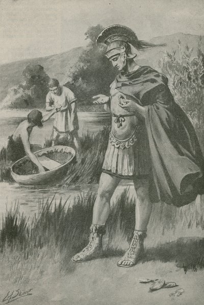 Caesar op het kleine schateiland door Edward Frederick Skinner