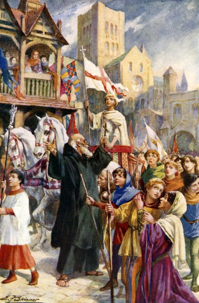 De kinderkruistocht door Edward Frederick Skinner