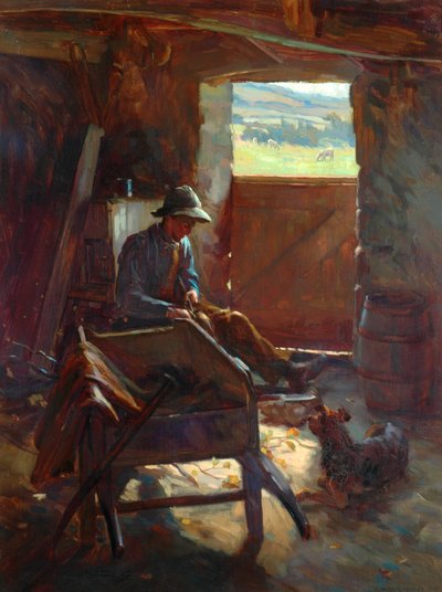 Stokken snijden door Edward George Hobley