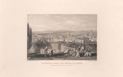 Florence vanaf de Chiesa al Monte door Edward Goodall