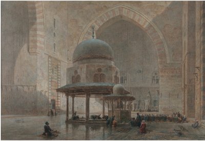 Interieur van de Moskee-Madrassa van Sultan Hassan in Caïro door Edward Goodall
