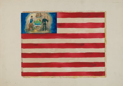 Vlag: Mexicaanse Oorlog, ca. 1936 door Edward Grant