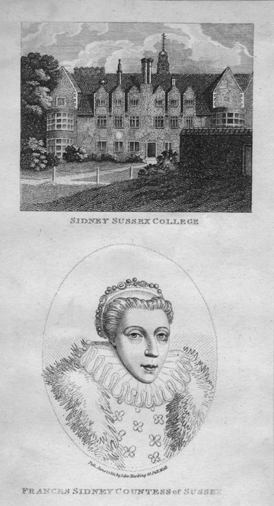 Sidney Sussex College, Frances Sidney Gravin van Sussex, 1801 door Edward Harding
