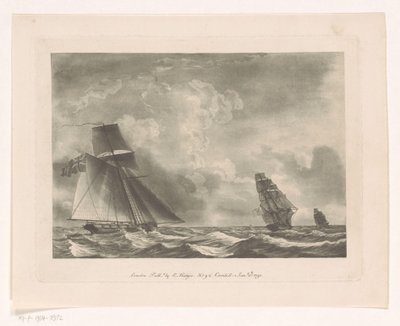 Britse vloot op zee door Edward Hedges