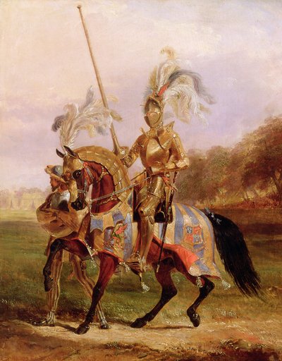 Bij Eglinton, heer van het toernooi, 1840 door Edward Henry Corbould
