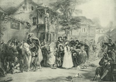 Chaucer en de Canterbury Pelgrims door Edward Henry Corbould
