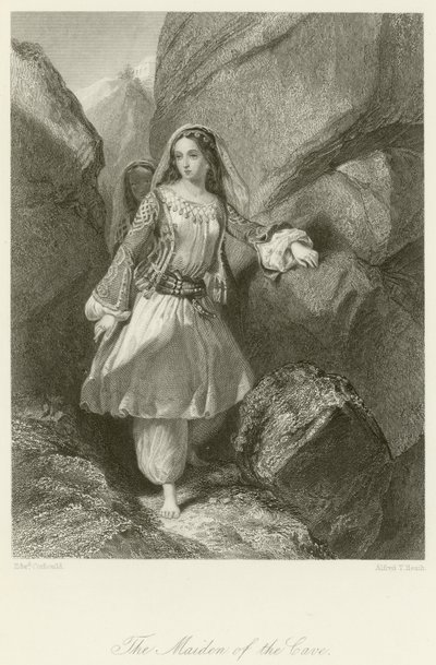 De Maagd van de Grot door Edward Henry Corbould