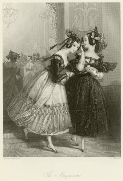 Het gemaskerde bal door Edward Henry Corbould