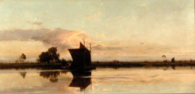 Avond aan de Yare door Edward Henry Fahey