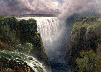 Een Uitzicht op de Victoriawatervallen door Edward Henry Holder
