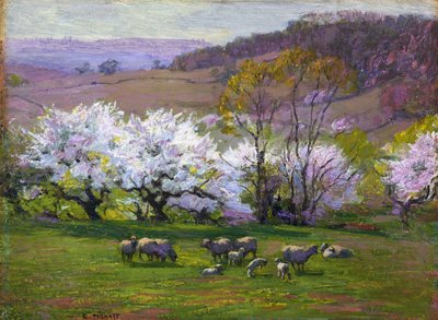 Bloesemtijd door Edward Henry Potthast