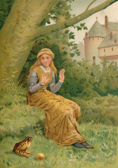 De Kikkerprins en de Koningsdochter, 1901 door Edward Henry Wehnert