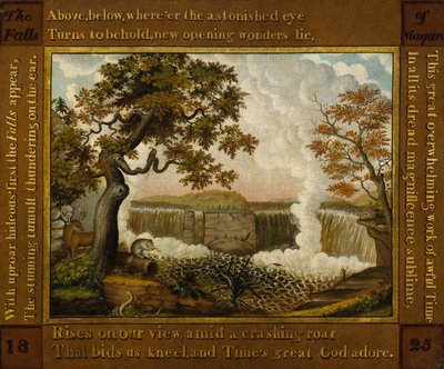 De Watervallen van Niagara, c.1825 door Edward Hicks