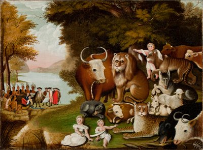 Het Vredige Koninkrijk, ca. 1833 door Edward Hicks