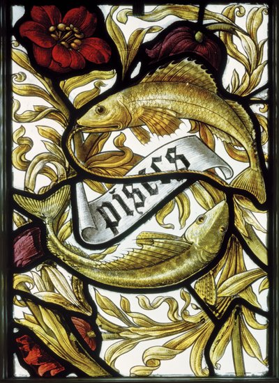 Pownall Hall, Tekens van de dierenriem, Vissen door Edward Holmes Jewitt