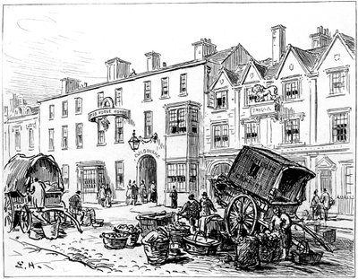 Het Rode Huis Hotel, Stratford-upon-Avon, Warwickshire, 1885 door Edward Hull