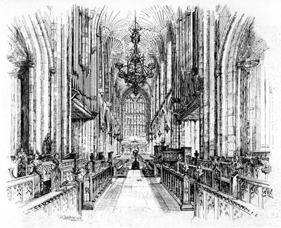 Bath Abbey, Bath, Somerset, 1902-1903 door Edward J. Burrows