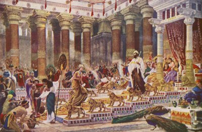 Het bezoek van de koningin van Sheba aan koning Salomo door Edward John (after) Poynter