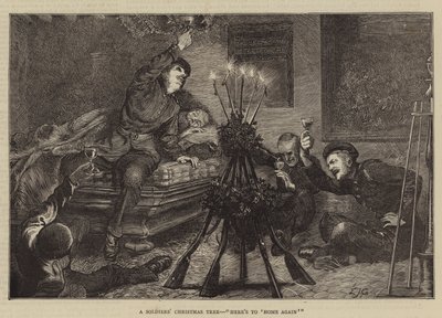Een kerstboom voor soldaten, hier is naar 