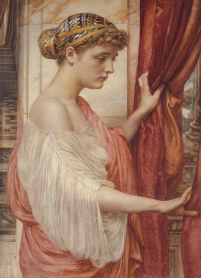 Bij het raam, 1884 door Edward John Poynter