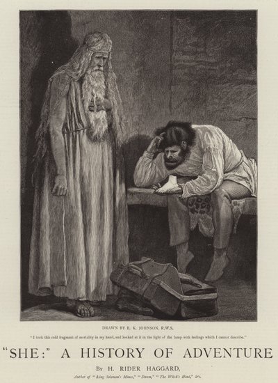 Zij, een geschiedenis van avontuur door Edward Killingworth Johnson