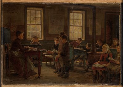Een Dorpsschool door Edward Lamson Henry