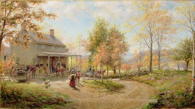 Een oktoberdag door Edward Lamson Henry