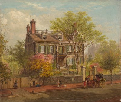 Het John Hancock Huis door Edward Lamson Henry