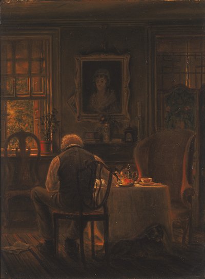 De Weduwnaar door Edward Lamson Henry