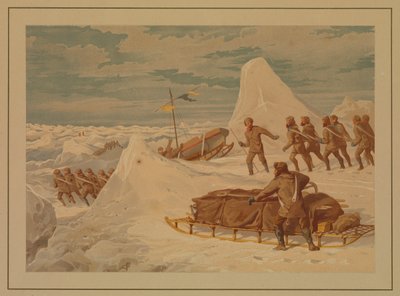 Poolschetsen. Op de Noordelijke Mars, 8 april door Edward Lawton Moss