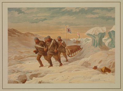 Poolse schetsen. Terugkeren naar het schip na een mislukte poging om de Noordpool te vinden door Edward Lawton Moss