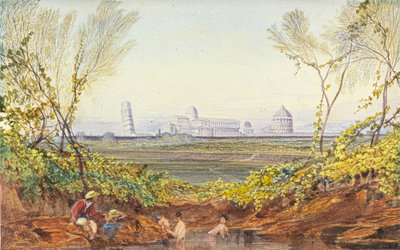 Een rust onderweg naar Pisa door Edward Lear