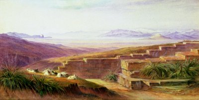 Argos vanuit Mycene, 1849 door Edward Lear