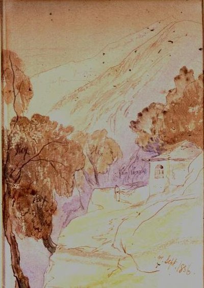 Athos door Edward Lear
